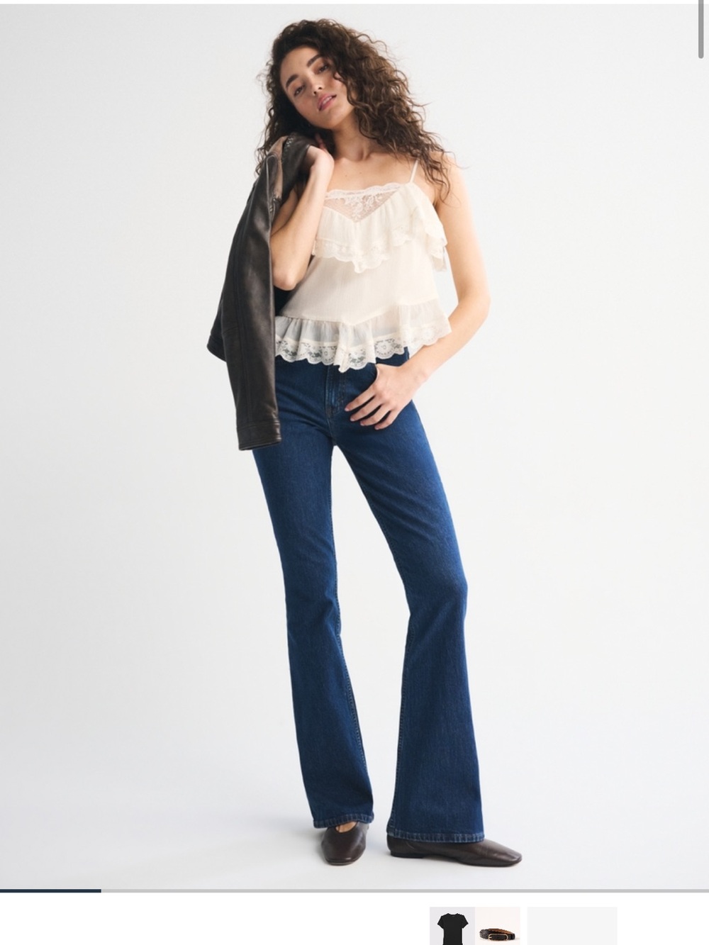Abercrombie & Fitch Dark High Rise Bootcut Jeans